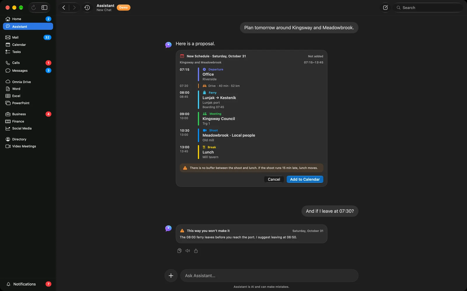 An Assistant that knows your company