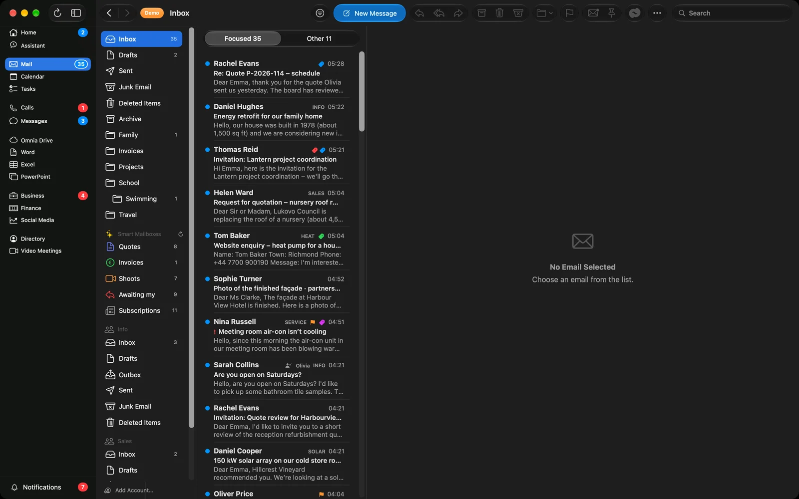 All mail in one place